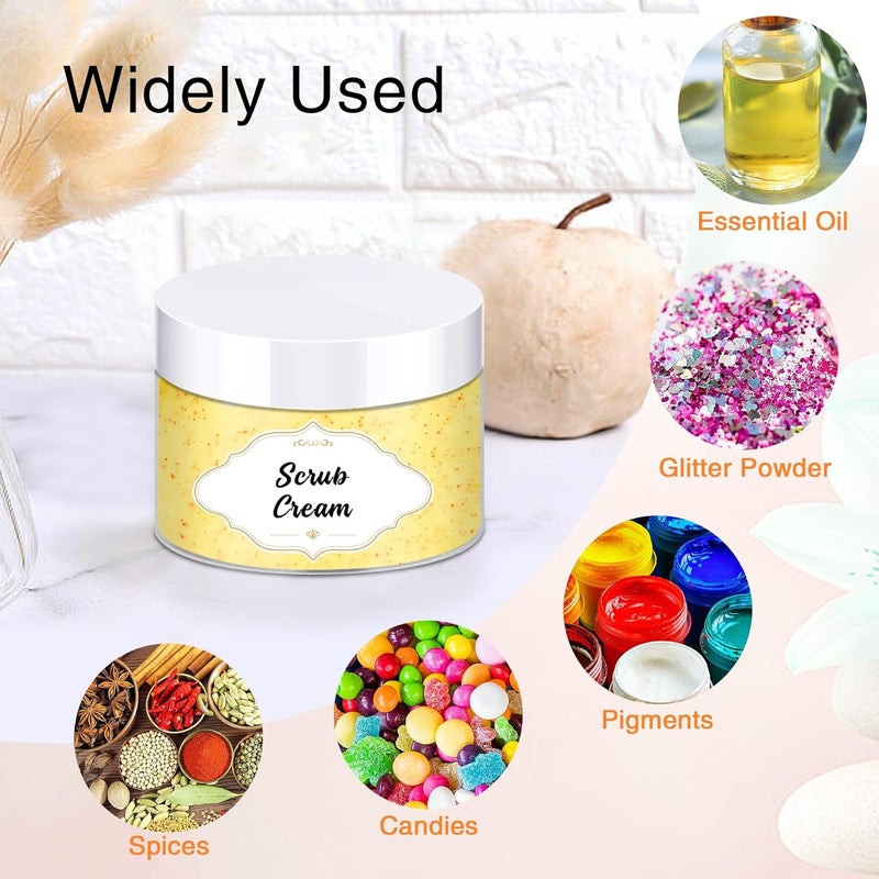 PeacePeo 72 Pcs Plastic Jars, 4 OZ Plastic Jars with White Lids Round Clear Storage Containers Jar Leak Proof Slime Containers with Lids for Travel Refillable Slime Storage Jar for Beauty Product - Image 4